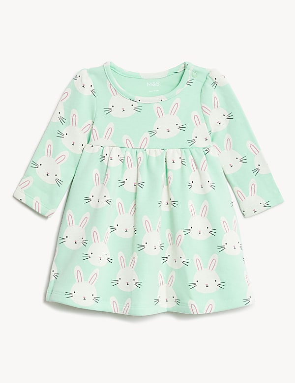 Cotton Rich Bunny Print Dress