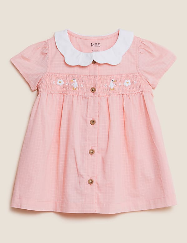 Pure Cotton Duck Dress (0-3 Yrs)