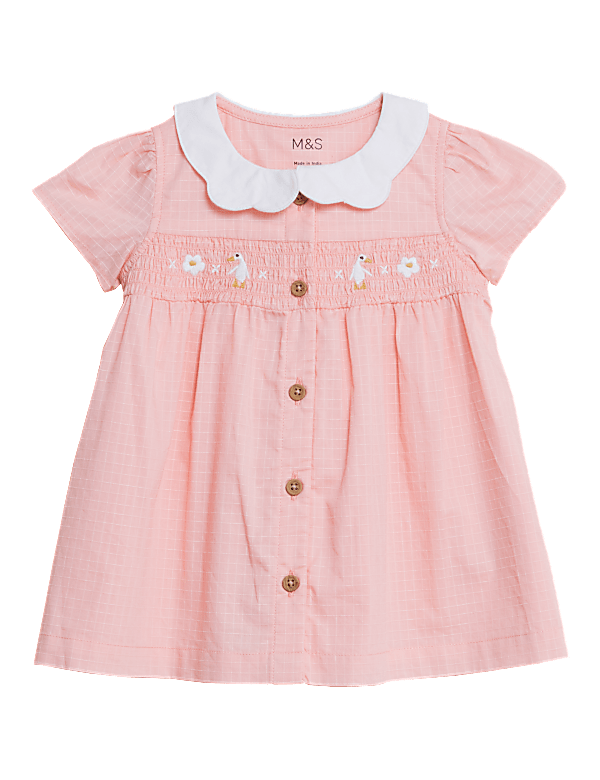Pure Cotton Duck Dress (0-3 Yrs)