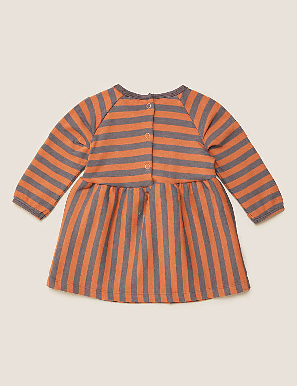 Cotton Stripe Panda Dress