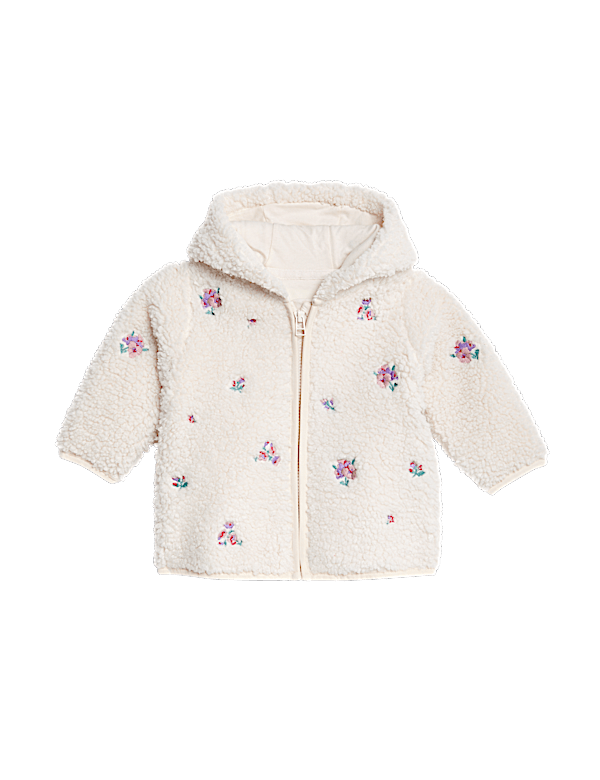 Borg Floral Jacket (0-3 Yrs)