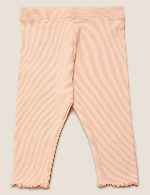 3pk Cotton Seahorse Leggings (0-3 Yrs)