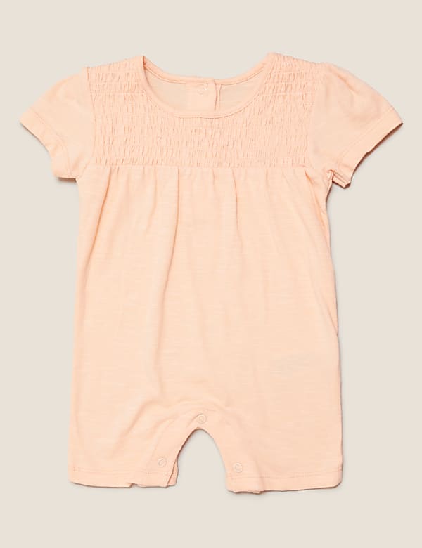 2pk Pure Cotton Seahorse Print Rompers