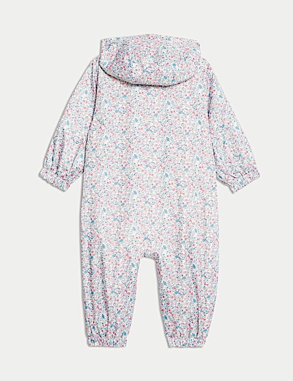 Ditsy Floral Puddlesuit (0-3 Yrs) - US