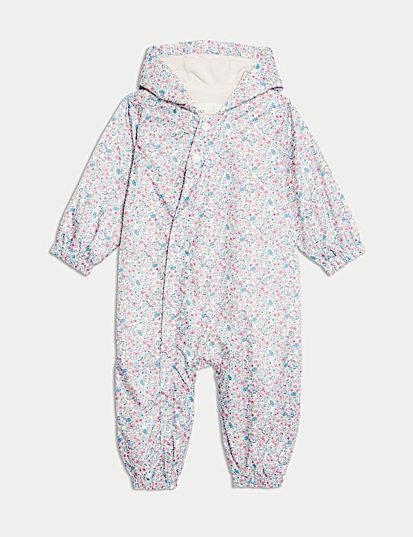 Ditsy Floral Puddlesuit (0-3 Yrs) - VN