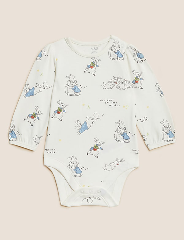 3pc Cotton Rich Peter Rabbit™ Pinny Outfit