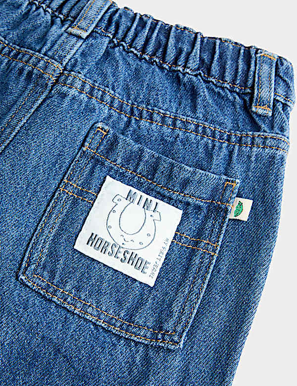 Pure Cotton Horseshoe Jeans (0-5 Yrs)