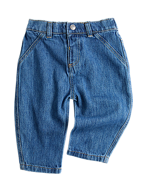 Pure Cotton Horseshoe Jeans (0-5 Yrs)