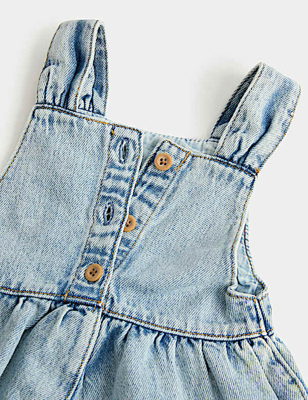 Pure Cotton Denim Romper (0-3 Yrs)