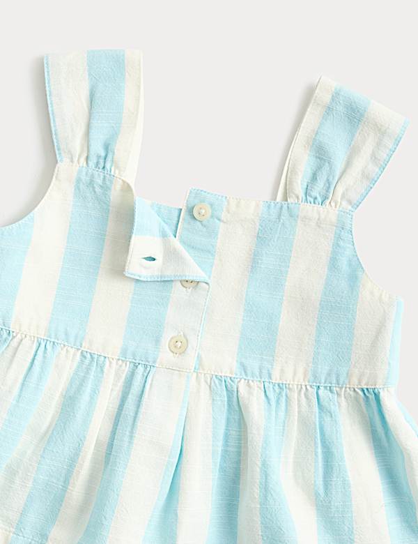 2 Piece Pure Cotton Striped Top & Trousers (0-5 Yrs)