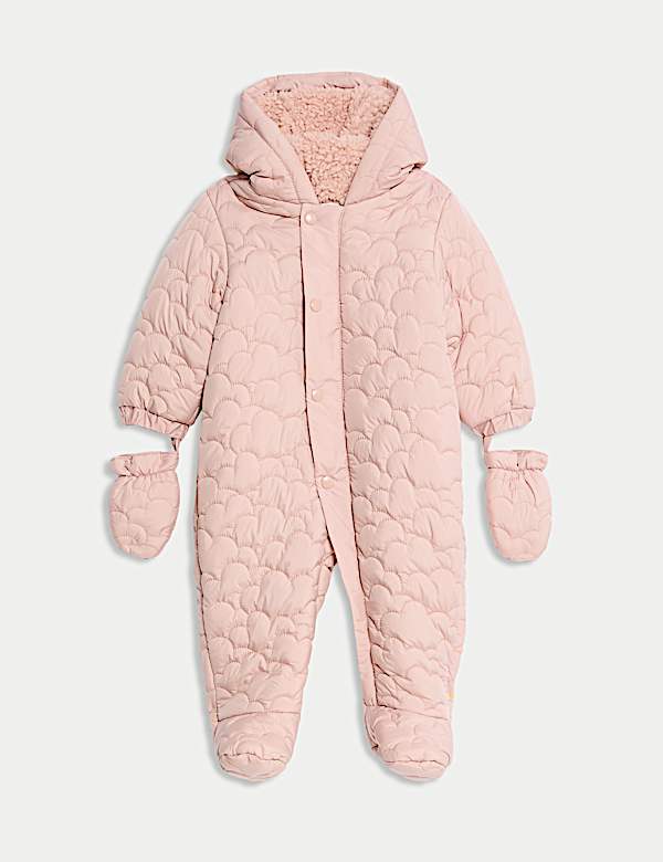 Padded Hooded Snowsuit (0-3 Yrs) - CZ