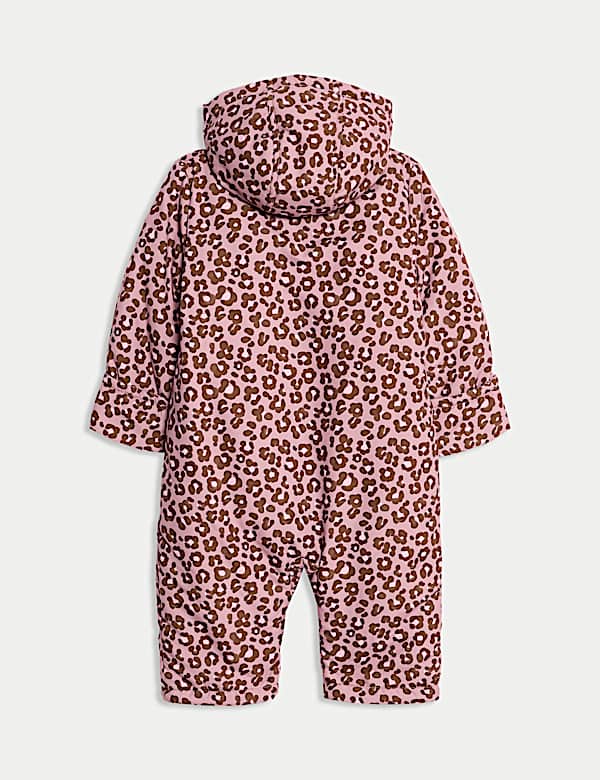 Animal Print Hooded Snowsuit (0-3 Yrs) - US