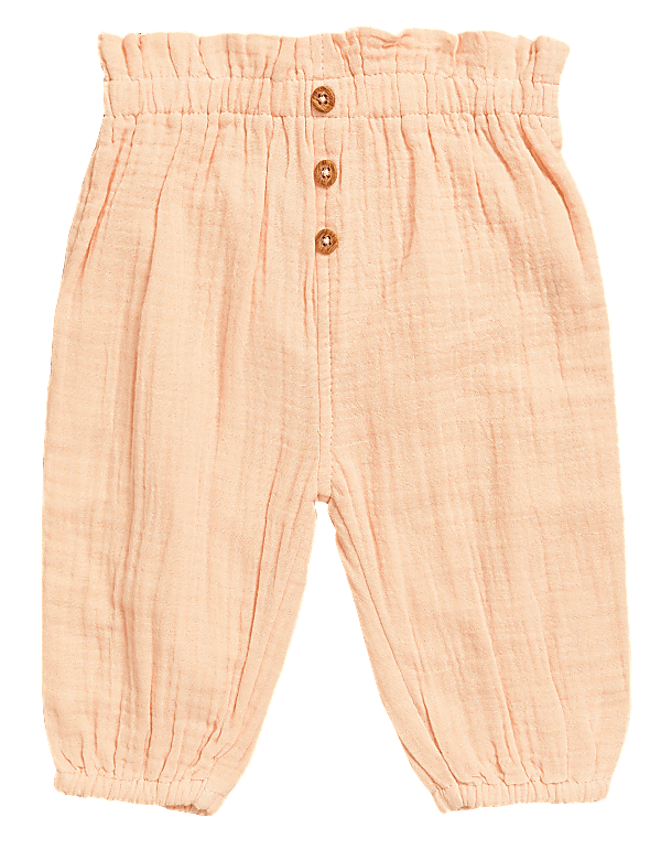 Pure Cotton Trousers (0-3 Yrs)