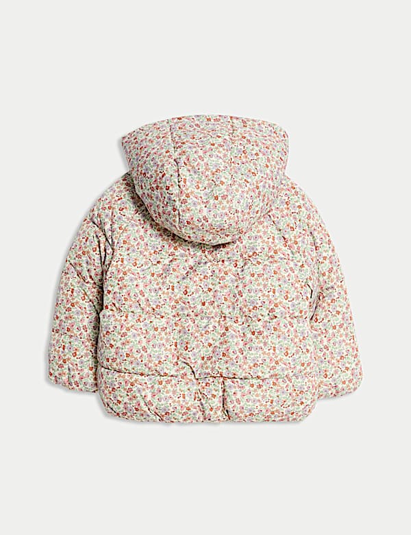 Ditsy Floral Midweight Padded Coat (0-3 Yrs) - CN