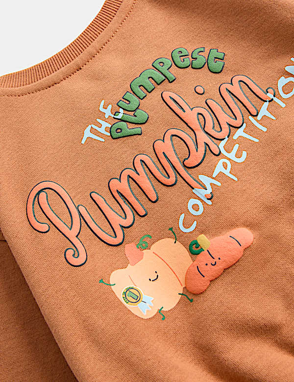 Cotton Rich Halloween Pumpkin Sweatshirt (0-5 Yrs) - AU