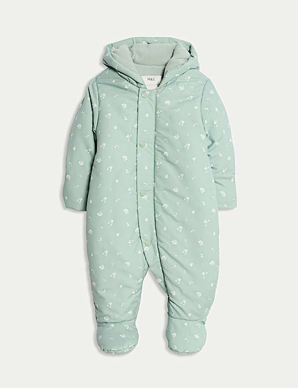 Combinaison de ski à imprimé petites fleurs (jusqu’au 3 ans) - BE