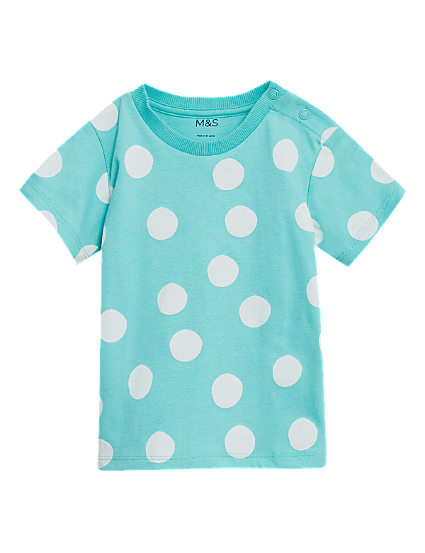 Pure Cotton Spot T-Shirt (0-3 Yrs)