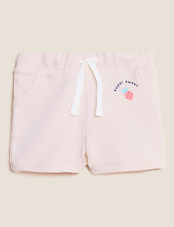 Cotton Rich Super Sweet Slogan Shorts (0-3 Yrs)