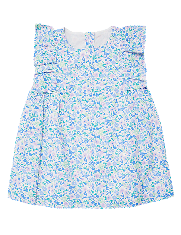 Pure Cotton Floral Print Dress (0-3 Yrs)