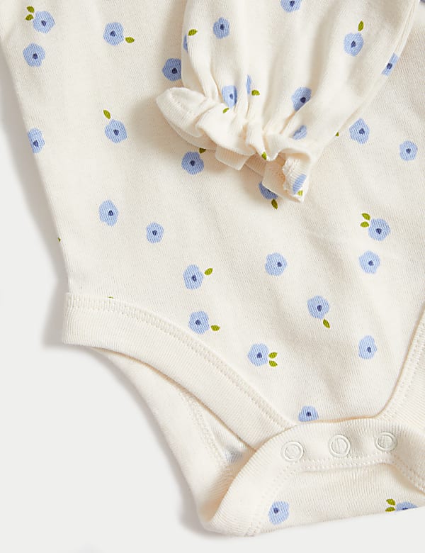 2pc Pure Cotton Floral Outfit (0-3 Yrs)