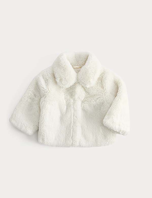 Faux Fur Collared Jacket (0-5 Yrs)