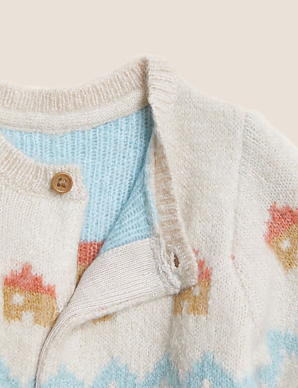 Fair Isle Knitted Cardigan (0-3 Yrs)