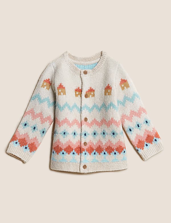 Fair Isle Knitted Cardigan (0-3 Yrs)