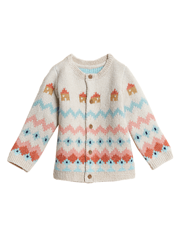 Fair Isle Knitted Cardigan (0-3 Yrs)