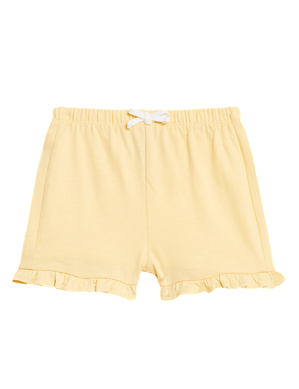 Pure Cotton Frill Shorts (0-3 Yrs)