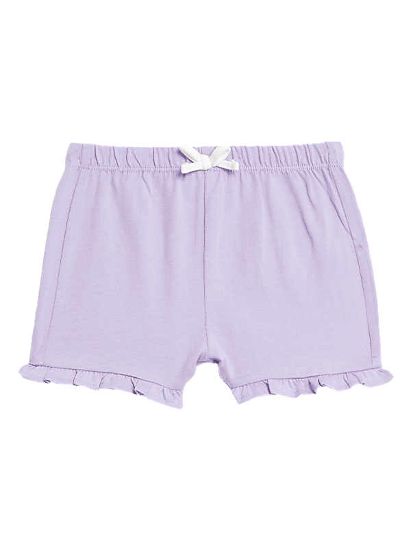 Pure Cotton Frill Shorts (0-3 Yrs)