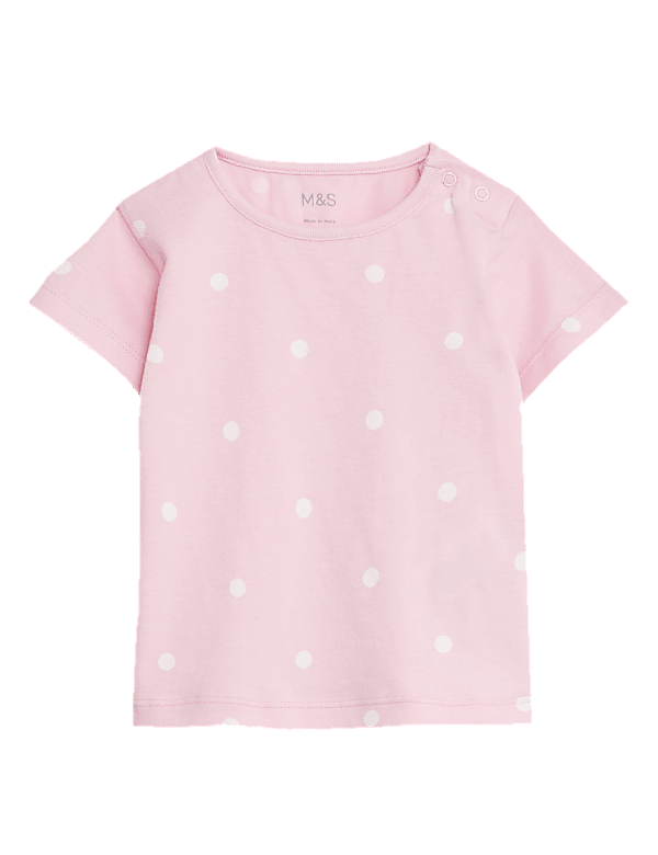 Pure Cotton Spot T-Shirt (0-3 Yrs)