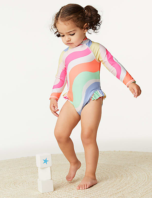 Rainbow Long Sleeve Swimsuit