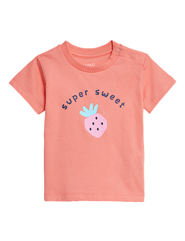 Pure Cotton Super Sweet Slogan T-Shirt (0-3 Yrs)