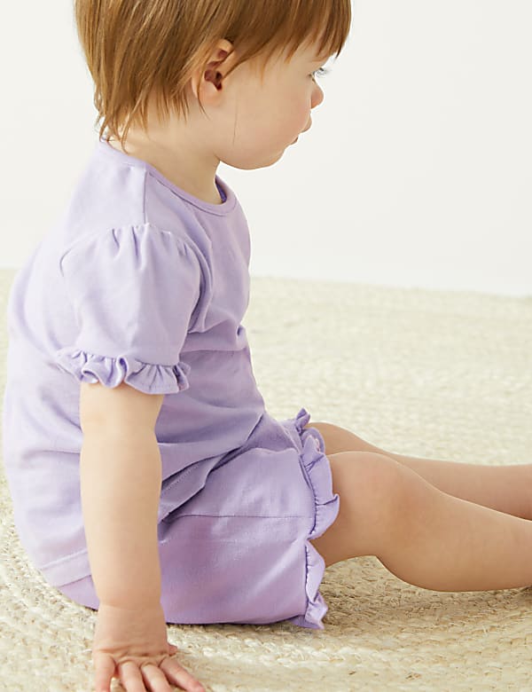 Pure Cotton Frill T-Shirt (0-3 Yrs)