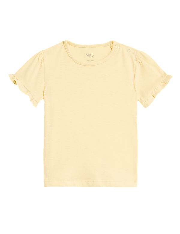 Pure Cotton Frill T-Shirt (0-3 Yrs)