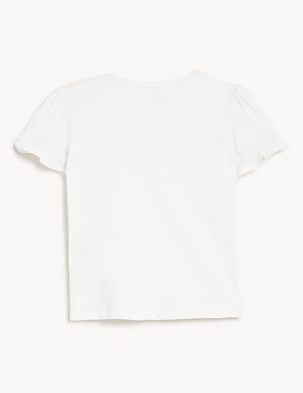 Pure Cotton Frill T-Shirt (0-3 Yrs)