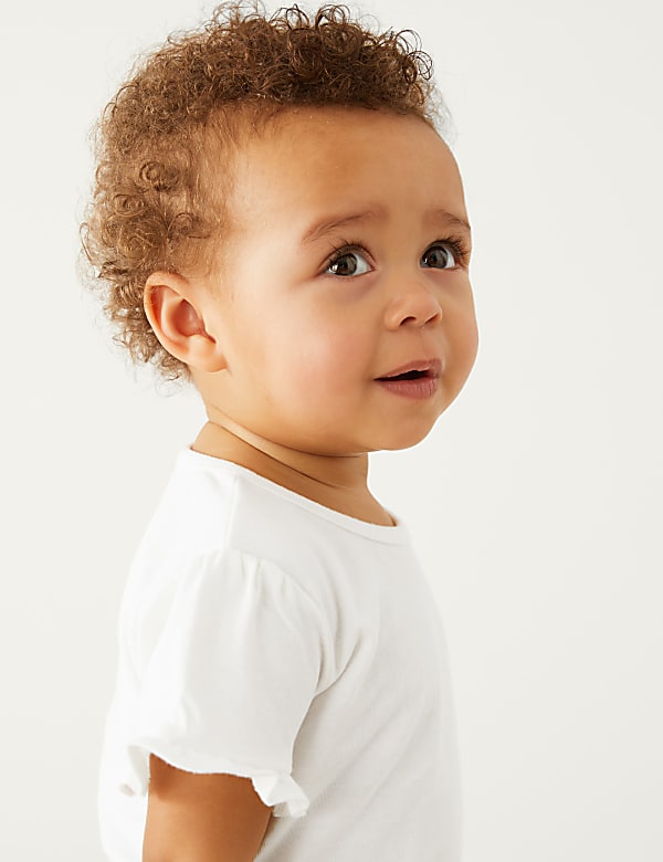 Pure Cotton Frill T-Shirt (0-3 Yrs)