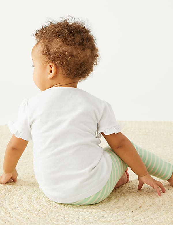 Pure Cotton Frill T-Shirt (0-3 Yrs)