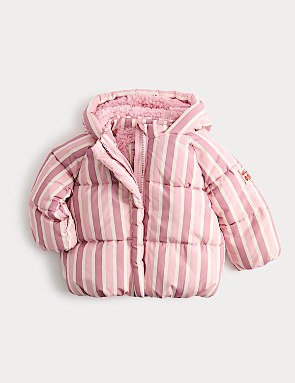 Striped Midweight Padded Coat (0-5 Yrs)