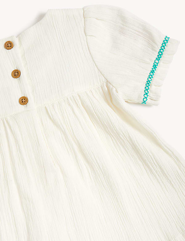 2pc Pure Cotton Embroidered Outfit (0-3 Yrs)