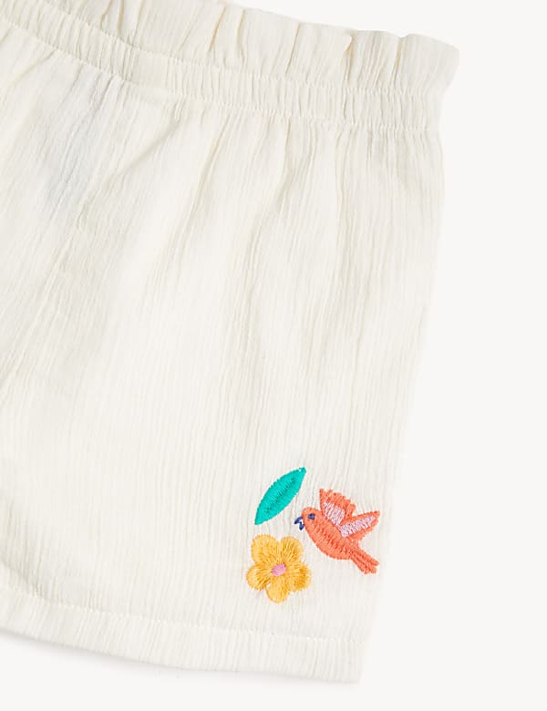 2pc Pure Cotton Embroidered Outfit (0-3 Yrs)