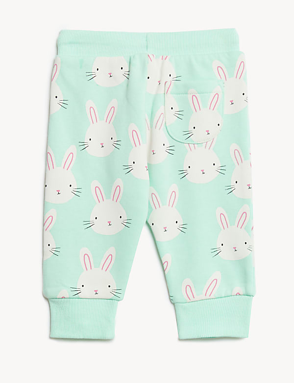 Cotton Rich Bunny Print Joggers
