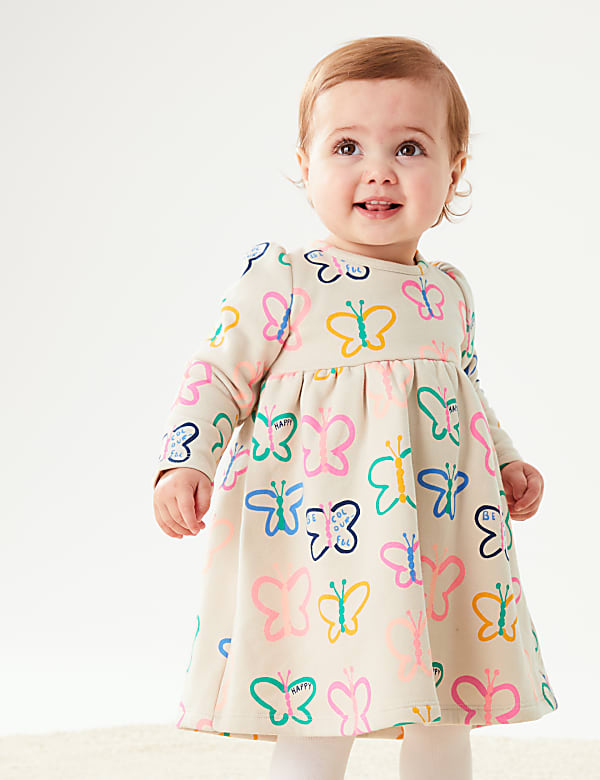 Cotton Rich Butterfly Dress