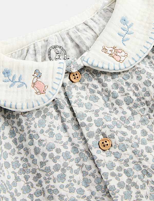 Pure Cotton Peter Rabbit&trade; Floral Outfit (1-3 Yrs) - AU