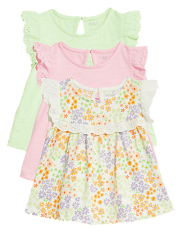 3pk Pure Cotton Tops