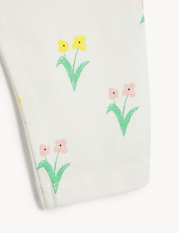 Cotton Rich Floral Leggings