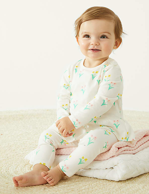 Cotton Rich Floral Leggings