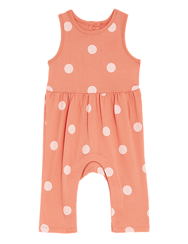 Pure Cotton Polka Dot Romper