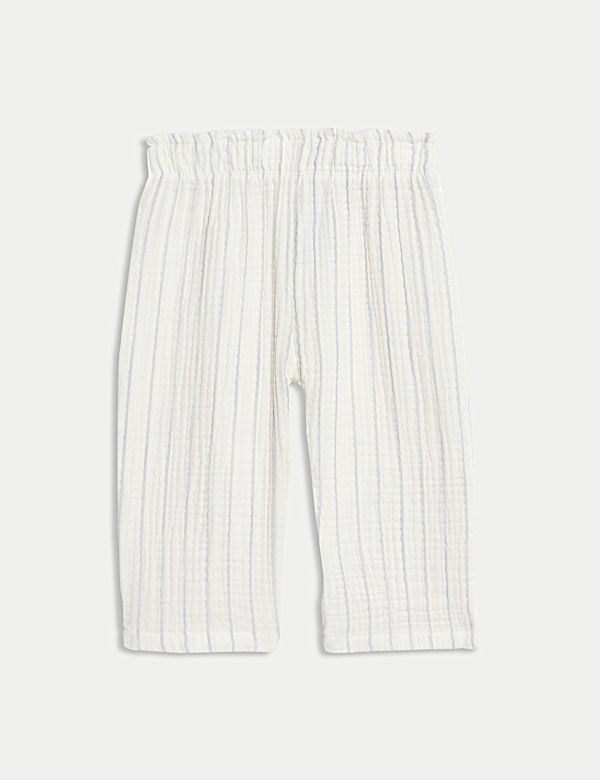 Pure Cotton Striped Floral Outfit (0-6 Yrs) - GR