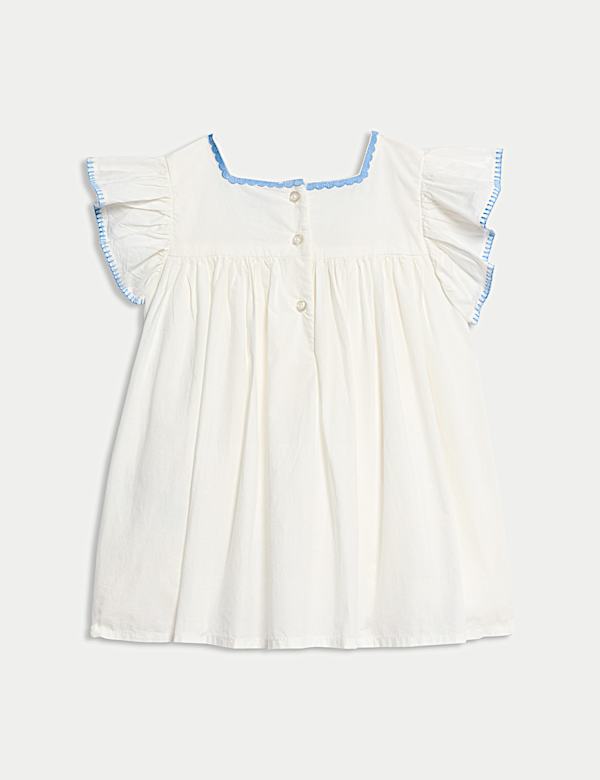 Pure Cotton Embroidered Dress (0-3 Yrs) - DE